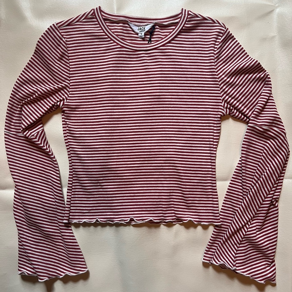 NWT JACK by BB Dakota Women's Striped Red/White Top - Size S